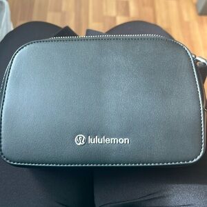 Lululemon all leather cross body bag